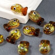 2件組 多彩幻彩魚形玻璃珠 DIY 手作珠飾材料配件套組 - diy小魚 - 查看 15