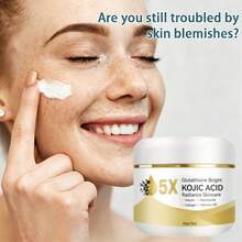 1pcs Kojic Acid Brightening Cream | Evens Skin Tone, Dark Spots And Dullness - Fast Brightening With Arbutin, Niacinamide, Vitamin E & C - Non-Greasy, Suitable For Men And Women - Brightening Moisturizer, Day And Night Use,Holiday Gift 50G - Brightening Cream - View 5