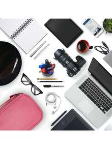 1pc Portable Cable Organizer Bag, Multi-Functional Storage Pouch, Suitable For Power Bank, External Hard Drive, Charger, Earphones And Phone Accessories. Unisex Travel Essential, Ideal For Business Trips, School And Students' Daily Storage - View 7