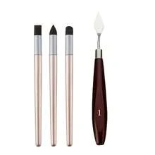 4pcs Oil Pastel Smudge Stick, Oil Painting Knife Set, Multifunction Art Tools For Professional Artists Sketching And Oil Painting Creation - Sets - View 9