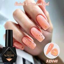 FOUR LILY 10ml Gold Foil Quick Build Gel - Shiny Fast Nail Extension, Soak-Off UV/LED Nail Gel, Suitable For DIY And Salon Manicure - Multicolor - View 8