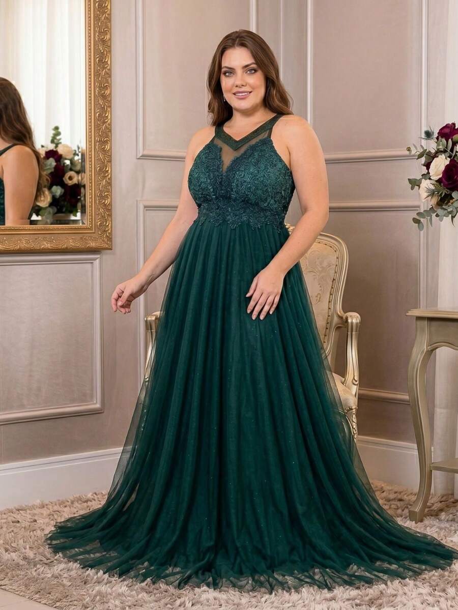 Grife Velasco Women Party Dresses - Dark Green - View 1