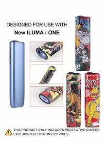 1PC For IQOS ILUMA ONE/ I One/New Iluma I One, ILUMA/Iluma I ,ILUMA PRIME/Iluma I Prime Protective Case Full Protection Anti-Drop Fashion Personalized Graffiti Leather Case Scratch-Resistant Anti-Abrasion Anti-Pressure Shock-Absorbing PU+PC Spliced Hard Shell Precise Hole Position Leather Case Couple Style Multiple Colors Available Gift For Self-Use Storage Box - 2 - View 8