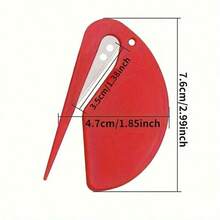 Plastic Mini Multicolor Letter Opener, Envelope Opener, Paper Cutter, Utility Knife, Rope Cutter, Box Opener, Pet Knot Cutter - A - View 6