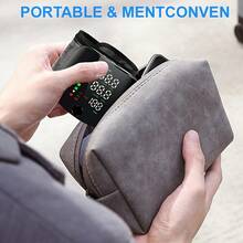 Professional Wrist Electronic Blood Pressure Monitor - High Precision LCD Display With Memory, Language Playback - Clinically Accurate For Medical Professionals & Home Use - Ideal Gift , Healthcare Professional Gear, Sleek Device Design, - 黑色 - 查看 7
