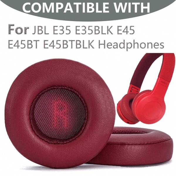 Replacement Ear Pads, Suitable For JBLE35/E35BLK/E45/E45BT/E45BTBLK Headphones, Made Of PU Leather And Memory Foam, Replacement Parts Repair Parts Ear Pads Ear Cups - Multiple Colors Available