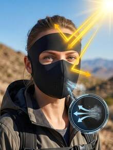 1pc Sun Protection Face Mask, Ice Silk Breathable Summer Women's 3D Stereoscopic Mask, Soft Skin-Friendly Cool, Daily Outdoor Essential, High Elasticity, Multiple Colors Available – Suitable For Travel, Commuting, Sports - Face Mask - View 3