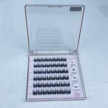 48入免膠小盒裝假睫毛，自然捲度，便攜式，自然3D豐盈，易貼易卸，方便實用 - 查看 14