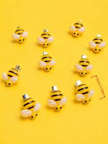 10/5pcs Cute Bee Shaped Hair Clips Set, Designed For Women, Cartoon Bee & Alligator Hair Clips, BB Clips, Resin Material, Non-Slip Design, Suitable For Daily Wear, Firm Grip, No Hair Damage Risk, Applicable For Daily Wear, Parties And Birthday Gifts,Hair Slide - Multicolor - View 5