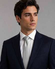 Men's Formal Ties, Versatile For Suits, Suitable For Weddings, Banquets, And Job Interviews. - 銀色 - 查看 2