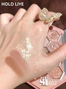 Paleta de Sombras de Ojos con Pedrería en Forma de Panal HOLD LIVE 602 - 602 - Ver 4