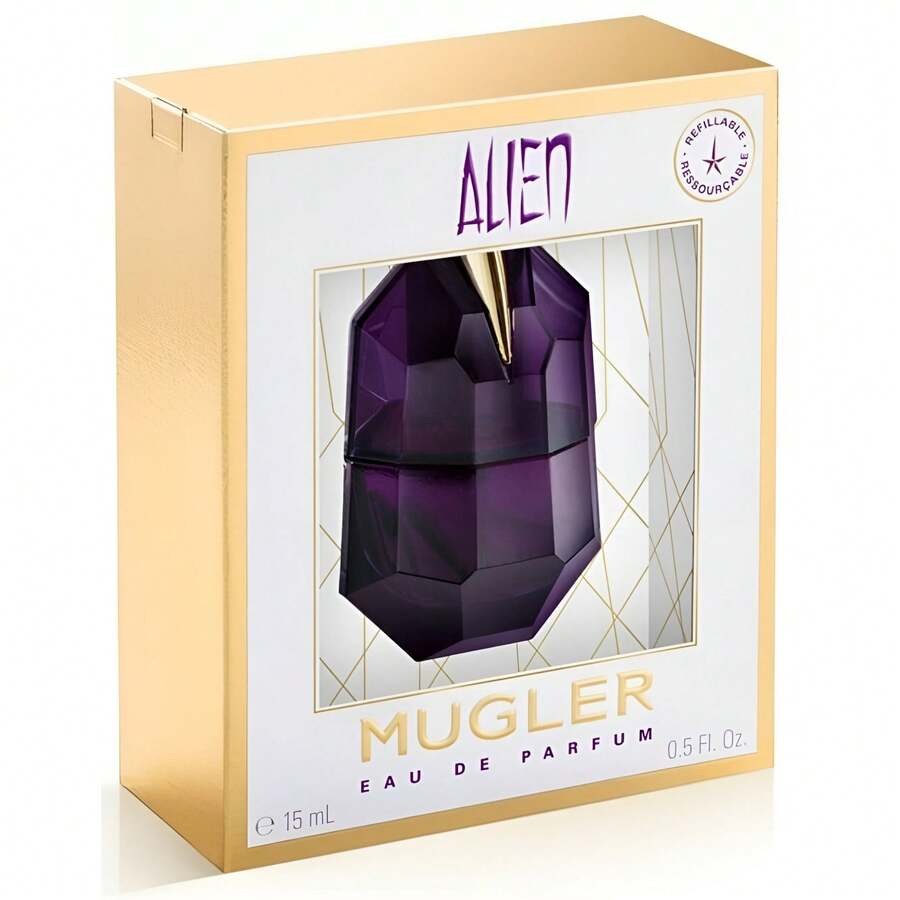 Mugler Alien 15ml Refillable EDP Spray - Woody, Floral, Amber - View 1