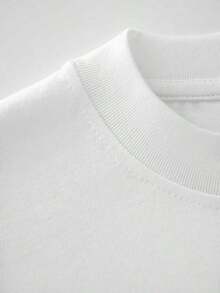 Humorous French-Themed Wrinkled T-Shirt For Plus-Size And Large Men - 白色 - 查看 3