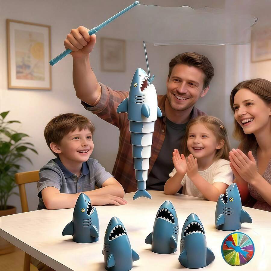 Fishing Game/Multiplayer Interactive Stress Relief Game/Enhanced Interactivity/Simulated Marine Life/Hand-Eye Coordination Training/Random Colors And Styles/Role Play Props/Halloween/Christmas/Holiday Gift, Suitable For Boys And Girls