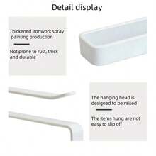 1pc Kitchen Storage Rack, No-Drill Wall-Mounted Kitchen Paper Towel Holder, Suitable For Kitchen, Bathroom, Cabinet, 1pc/Pack - View 2