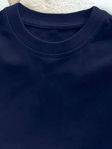 Pure Cotton T-Shirt For Boys With Video Game Controller Design - 藏青色 - 查看 3