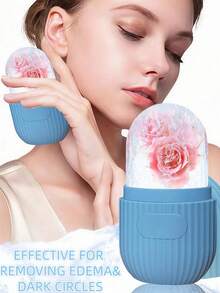 LMMAKE Reusable Facial Ice Roller Massager For Face, Eyes & Neck, Natural Skin Conditioning. Great For Morning Skincare, Daily Beauty Routines And Tension Relief, Ideal For People Preferring Natural Skincare. - 彩色 - 查看 6
