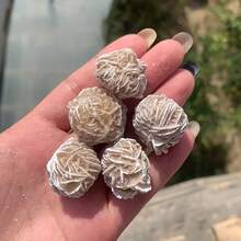 1/2/3/5pcs Natural Desert White Rose Raw Stone, Gypsum Type Natural Raw Stone, DIY Jewelry, Indoor Decor Stone, Aromatherapy Diffuser Stone Crystal, Premium Jewelry Decoration Sample, Bring Good Luck, Meditation Chakra Yoga Crystal, Best Holiday Gift - Natural Desert White Rose Gemstone - View 10