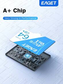TF Card And SD Adapter Set – 64GB High-Speed U3 Storage Card, Class 10, A+ Chip, Widely Compatible With Smartphones, IP Cameras, Dash Cams, Laptops And Drones - 查看 3