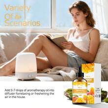 Hllozzi Aceite Esencial de Mango, Dulce con una Acidez Refrescante. Hidrata y Nutre Profundamente la Piel, Dejándola Suave, Lisa y Radiante. Apto para Todo Tipo de Piel. Ideal para Masajes, Cuidado de la Piel y Cuidado de las Uñas. - mango - Ver 6