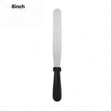 Baking Spatula, Frosting Spatula, 6 Inch/8 Inch Angled Frosting Spatula, Stainless Steel Offset Spatula, Curved Offset Blade Professional Frosting Spatula, Cream Cake Spatula, Lightweight Plastic Handle Frosting Spatula, For Cake Decoration, Baking, Kitchen, Kitchen Accessories - View 5