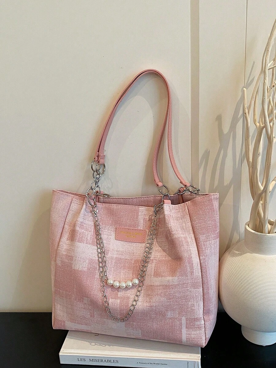 New Solid Color Luxury High-End Versatile Women's Shoulder Tote Bag