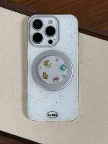 Star-Shaped Mirror & Gemstone Magnetic Phone Stand, Stable Desktop Telescopic Phone Holder, Pop-Out Socket Phone Grip, Phone Accessories, Phone Decoration, Phone Essentials, Phone Push-Pull Stand, Phone Grip, Small Gift For Lovers, Relatives, Friends - Multicolor - View 11