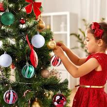 44Pcs Red & Green Christmas Baubles Gift Set, Mixed Sizes Shatterproof Hanging Ornaments For Xmas Tree, Yard & Lawn Decor - Multicolor - View 2