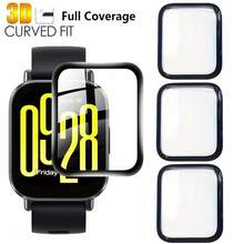 3pcs Composite Soft Film Screen Protector Set Compatible With Xiaomi Watch 5 Lite/5 Active/Watch6, Full Coverage Ultra HD Non-Glass Screen Protector - 3pcs for 5Lite - View 2