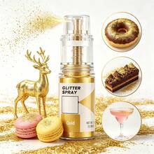 Glitter Spray, Rose Gold Shimmer Spray, Holographic Pearlescent Metallic Glitter, For Baking Surface Decoration, DIY Crafts, Wedding And Party Decor - 1 Item - View 15