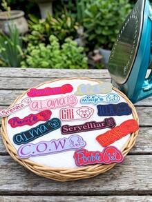 Customized Embroidered Pet Name Patch - Dog Breed Silhouette, Iron-On/Sew-On For Backpack/Jacket/Hat, Pet Lover Gift, Dog Mom Gift, Commemorative Keepsake 1/3/5pcs - Multicolor - View 11