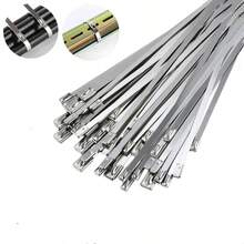 不鏽鋼自鎖式紮帶 0.46cm，金屬電纜紮帶，適用於電纜橋架與戶外電纜使用 - A - 查看 1