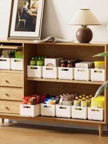 1pc Kitchen/Dining Room Organizer Box With Extendable Drawers, Home Storage Box, Cupboard Storage Box For Food & Miscellaneous Items - Multicolor - View 3