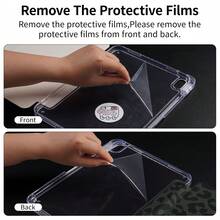 Leopard Print Case Compatible With IPad 11( A16) 2025 10th 10.9 2022 7th 8th 9th 10.2 Air 4th 5th 10.9 Air 6th(M2)/7th(M3) 8th(M4) 11" 13" 5th 6th 9.7" Mini 6/7 With Pencil Holder Clear Hard Back Auto Wake/Sleep - Black Leopard Print - View 7