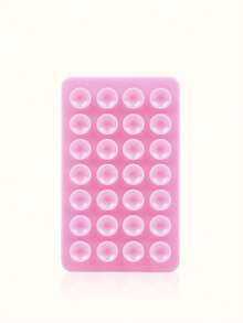 1 pièce Poignée de téléphone en silicone à double face, support de téléphone avec ventouse, support de téléphone adhésif mains libres, convient pour les selfies et les vidéos, support de téléphone avec prise pour les doigts, montable au mur, support de voiture, applicable pour la maison, le bureau, la salle de bain, la cuisine, facile à nettoyer, ne laisse pas de trace, doux au toucher, accessoire de téléphone réutilisable - Multicolore - Voir 13