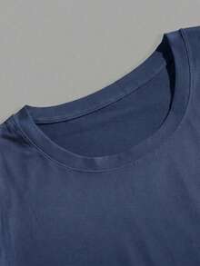 Men'S West Coast Choppers Letter Print T-Shirt |   Casual Fashionable Crew Neck Short Sleeve, Breathable, Summer Season Graphic Tee Mens Clothes - 寶藍色 - 查看 3