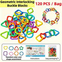 Set Mainan Balok Susun Geometris Anak-Anak (20pcs/100pcs/140pcs) dengan Kantong Penyimpanan, Balok Jepit Geometris Ukuran Besar untuk Balita, Mainan Jepit Geometris Berwarna-warni Bentuk Segitiga, Persegi, Lingkaran, Belah Ketupat, Mainan Edukasi Bentuk Geometris Berwarna untuk Meja Taman Kanak-kanak, Bahan PP, Perakitan Rantai DIY Serbaguna, Cocok untuk Anak Laki-laki dan Perempuan Usia 3 Tahun ke Atas, Hadiah Ulang Tahun, Hadiah Liburan - MultiWarna - View 16