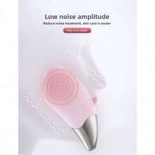 New Rechargeable Silicone Cleanser Electric Face Wash Instrument Introducer Mini Waterproof Ultrasonic Pore Cleaner - BR1020 Rechargeable Red - View 7