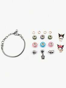 SANRIO 1件  正版授權   閃亮 DIY 金屬手鍊 可愛防水繩 精緻時尚配件飾品鑰匙圈 - 彩色 - 查看 9