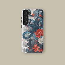 Mysterious Octopus In Cloudy Seas Phone Case For IPhone 17 16 15 14 13 12 Pro Max, Flowers Protective Cover For Samsung Galaxy S21 S22 S23 S24 S25 Plus Ultra Case - Dusty Blue - View 6