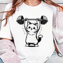 Pure Cotton Gym Mode On T-Shirt, Funny Fitness T-Shirt, Motivational Workout T-Shirt, Fitness T-Shirt, Workout Clothes, Gym T-Shirt, Gift For The Gym - 白色008 - 查看 1