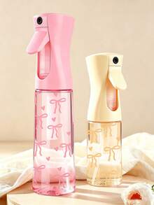 Schleifenmuster Gelb & Rosa PET Nachfüllbare Reise-Sprühflasche, Professionelle Hochdruck-Zerstäuber-Sprühflasche, 200ml/10ml Hochdruck-Kontinuierlicher Automatischer Airless-Feinsprüh-Zerstäuber, Haarstyling-Werkzeug, Haarpflegeprodukte & Zubehör, Reise-Essential - Verschiedenfarbig - Übersicht 1