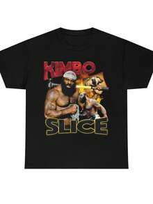 Kimbo Slice Retro Rap T Shirt - Ikoni - 黑色 - 查看 1