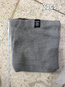 1 pieza/3 piezas Bufanda de mujer, tamaño pequeño, forro de franela - Caliente y suave cuello calentador a prueba de viento de unicolor - Multicolor - Ver 18