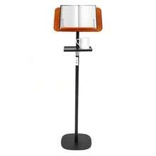 1pc Floor-Standing Reading Stand, Height Adjustable Book Stand, Rectangular Reading Stand With Tray For Office, Living Room, Kitchen, Study Room, Library, Music Room, Studio - Black - View 5