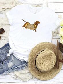Women T-Shirts - 白色 - 查看 1