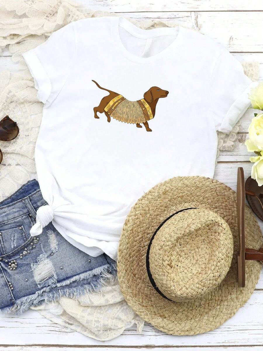 Women T-Shirts - 白色 - 查看 1