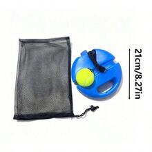 1pc Tennis Training Trainer With Rope, Pickleball Solo Practice With Automatic Return, Professional High Elasticity Fixed Portable Base, Speed And Agility Training Ball With Base - Multicolor - View 12