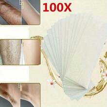 200/100/50/10pcs Body, Face And Eyebrow Wax Strips, Non-Woven Wax Strips, Suitable For Salon And Home Use, Suitable For Arms, Legs, Underarms, Bikini, Brazilian Waxing, Face And Full Body Hair Removal, Hair Salon Products And Accessories - Upgraded Version - View 5