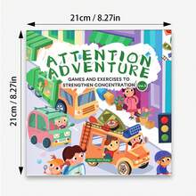 Attention Adventure Hidden Objects Activity Book, Picture Search Puzzle Workbook With Focus Training, Observation Games And Concentration Exercises - Multicolor - View 8